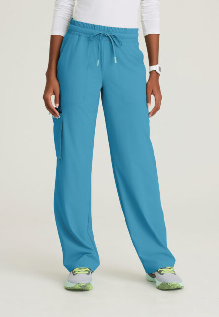 Skechers™ by Barco Ripstop Women's 5 Pocket Shirred Waistband Wide Leg Pant - Image 4