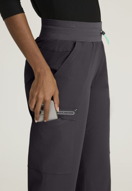 Skechers™ by Barco Ripstop Women's 5 Pocket Knit Waistband Fit & Flare Pant - Image 17