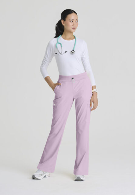 Skechers™ by Barco Ripstop Women's 5 Pocket Knit Waistband Fit & Flare Pant - Image 7