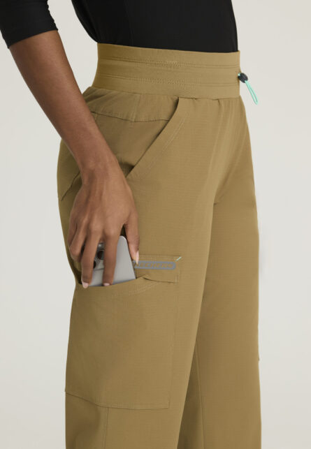 Skechers™ by Barco Ripstop Women's 5 Pocket Knit Waistband Fit & Flare Pant - Image 9
