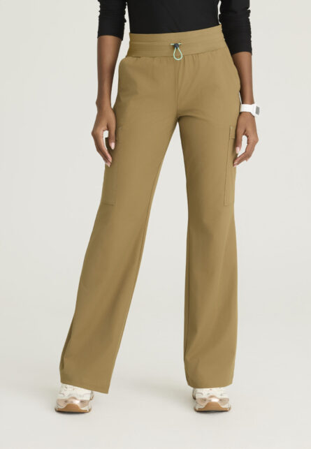 Skechers™ by Barco Ripstop Women's 5 Pocket Knit Waistband Fit & Flare Pant - Image 8