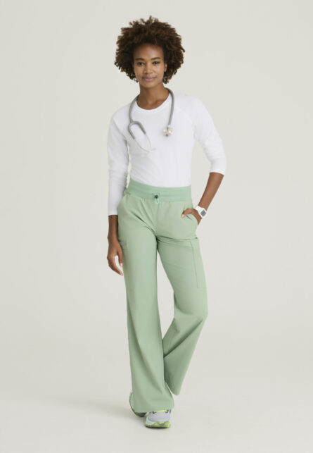 Skechers™ by Barco Ripstop Women's 5 Pocket Knit Waistband Fit & Flare Pant - Image 11