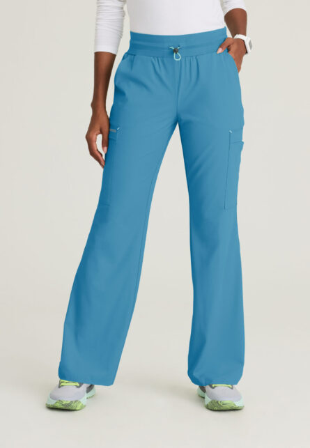 Skechers™ by Barco Ripstop Women's 5 Pocket Knit Waistband Fit & Flare Pant - Image 4