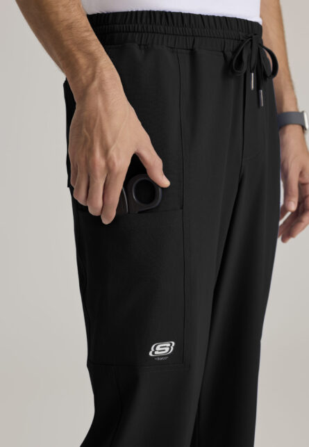 Skechers by Barco Men's 5 Pocket Elastic Waistband Straight Leg Pant - Image 5