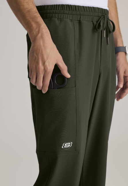 Skechers by Barco Men's 5 Pocket Elastic Waistband Straight Leg Pant - Image 15