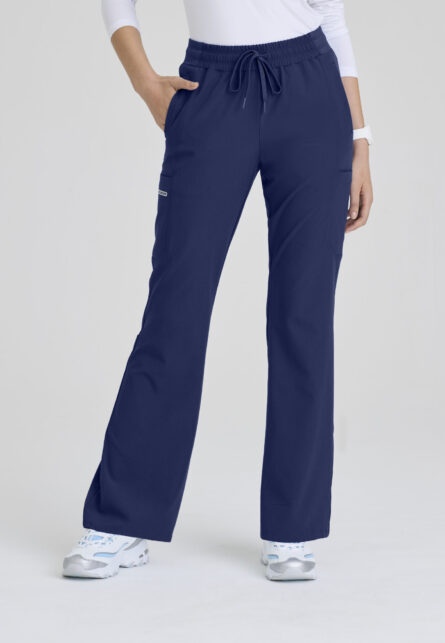 Skechers™ by Barco Vitality Women's 5 Pocket Jersey Knit Waistband Fit & Flare Pant - Image 4