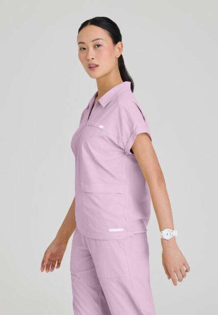 Skechers™ by Barco Ripstop Women's 3 Pocket Shirt Collar Dolman Sleeve Top - Image 6