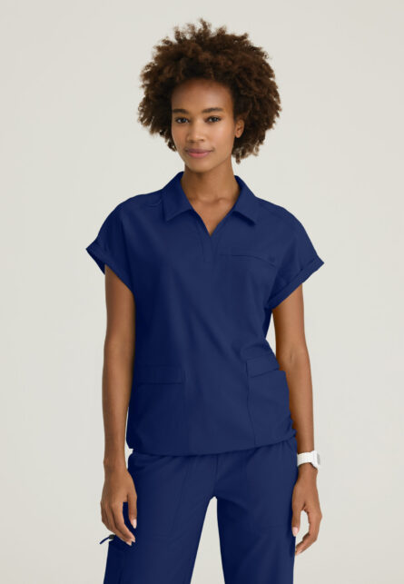 Skechers™ by Barco Ripstop Women's 3 Pocket Shirt Collar Dolman Sleeve Top - Image 11