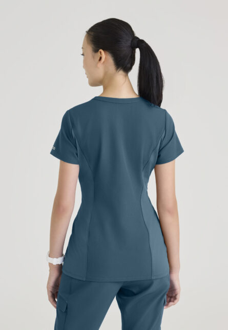 Skechers Women's 3 Pocket Notched V-Neck Top - Image 2