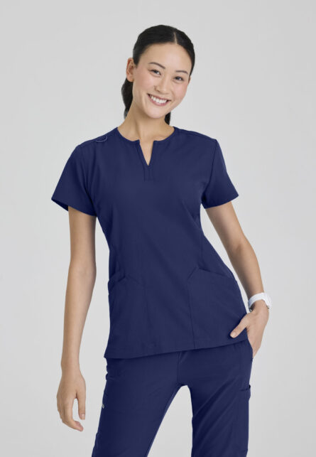 Skechers Vitality Women's 3 Pocket Rounded Notch Neck Top - Image 4
