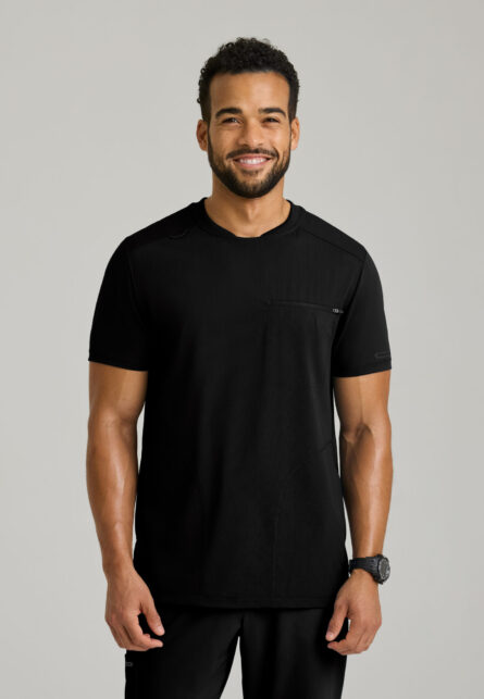 Skechers™ by Barco Slip-ins Men's 3-Pocket Rib Knit Crew Neck Top - Image 4