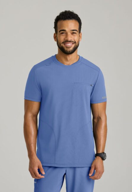 Skechers™ by Barco Slip-ins Men's 3-Pocket Rib Knit Crew Neck Top - Image 6