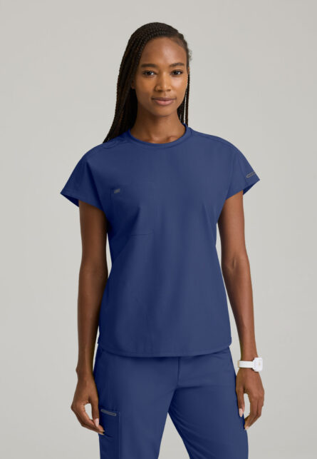 Skechers™ by Barco Women's 3-Pocket Crew Neck Dolman Sleeve Top - Image 6