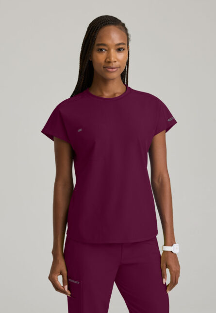 Skechers™ by Barco Women's 3-Pocket Crew Neck Dolman Sleeve Top - Image 14