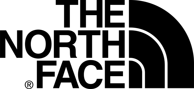 The North Face brand logo