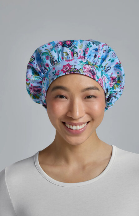KOI A174PR Unisex Bouffant Scrub Cap - Image 1
