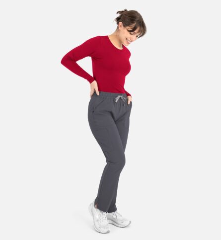 Maevn BESTEE 6909 Women's Long Sleeve Underscrub Tee - Red