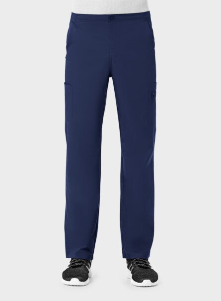 Maevn EON Active Men's 5208 V-Neck Top & 8308 Cargo Pant Scrub Set - True Navy