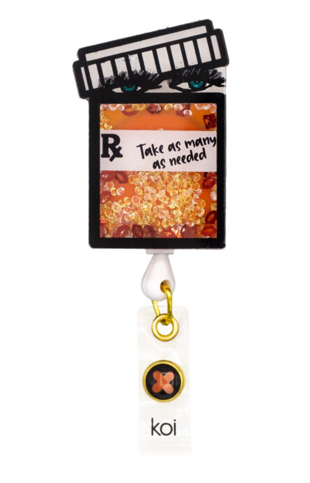 KOI A156A Women's Shaker Badge Reel - Image 15